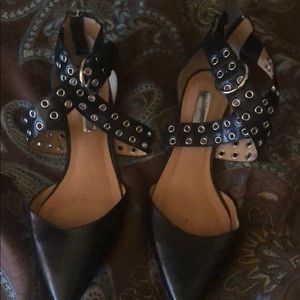 Flats with silver studs